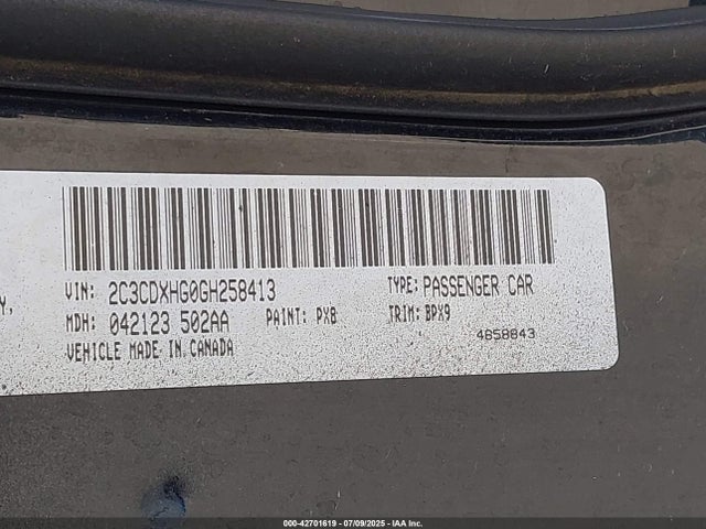 Dodge 2016 2016 2C3CDXHG0GH258413 Image 9