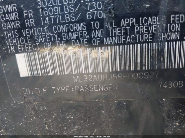 2024 MITSUBISHI MIRAGE ML32AUHJ5RH000927 Photo 8