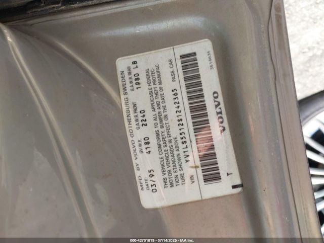 1995 VOLVO 850 YV1LS5512S1242365 Photo 8