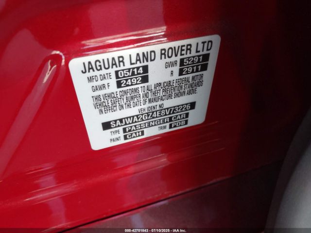 2014 JAGUAR XJ SAJWA2GZ4E8V73226 Photo 8