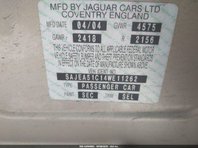 2004 JAGUAR X-TYPE SAJEA51C14WELL262 Photo 8