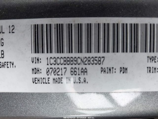 2012 CHRYSLER 200 1C3CCBBB9CN283587 Photo 8