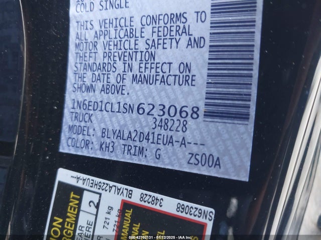 Nissan Frontier 2025 1N6ED1CL1SN623068 Image 9