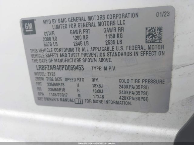 2023 BUICK ENVISION LRBFZNR40PD069453 Photo 8