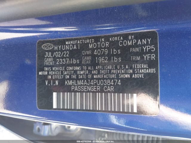 2023 HYUNDAI ELANTRA HYBRID KMHLM4AJ4PU038474 Photo 8