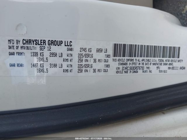 2013 CHRYSLER TOWN & COUNTRY 2C4RC1BG9DR576793 Photo 8