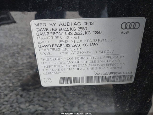 WA1DGAFP9EA013008 Audi Q5