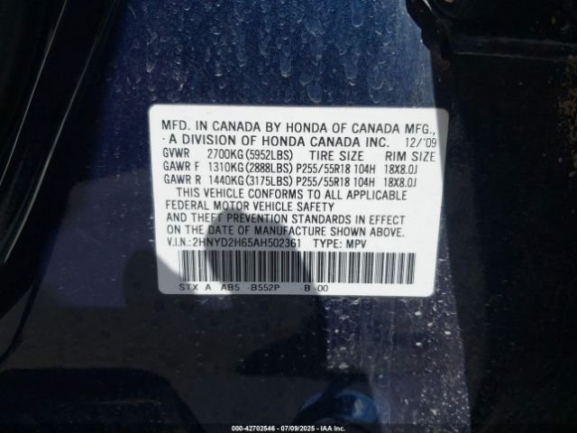 2010 ACURA MDX 2HNYD2H65AH502361 Photo 8