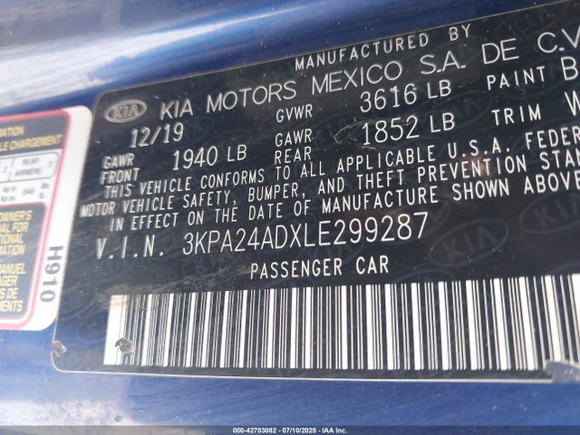 3KPA24ADXLE299287 KIA gammaii 1.6mpi+cvt