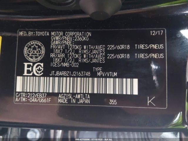 2018 LEXUS NX 300 JTJBARBZ1J2163748 Photo 8