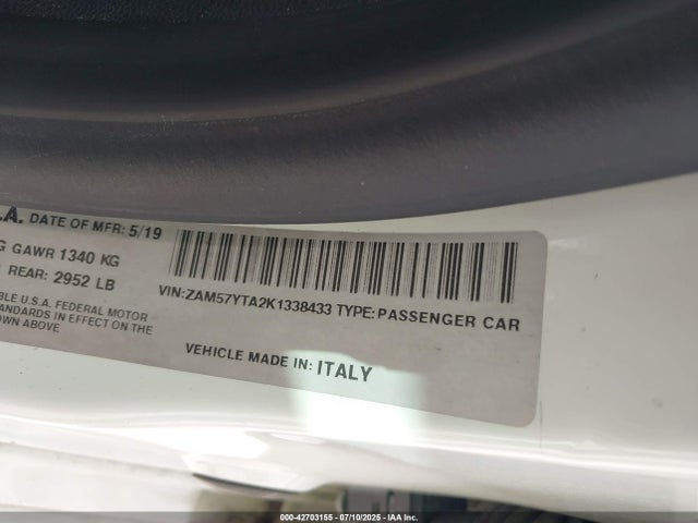 ZAM57YTA2K1338433 Maserati m156e