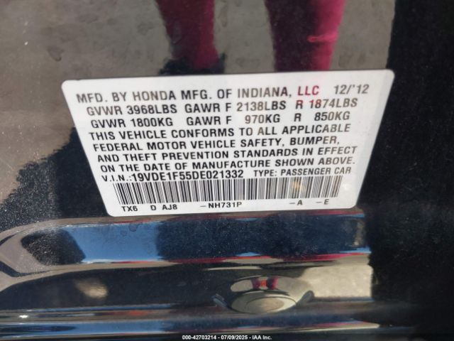 2013 ACURA ILX 19VDE1F55DE021332 Photo 8