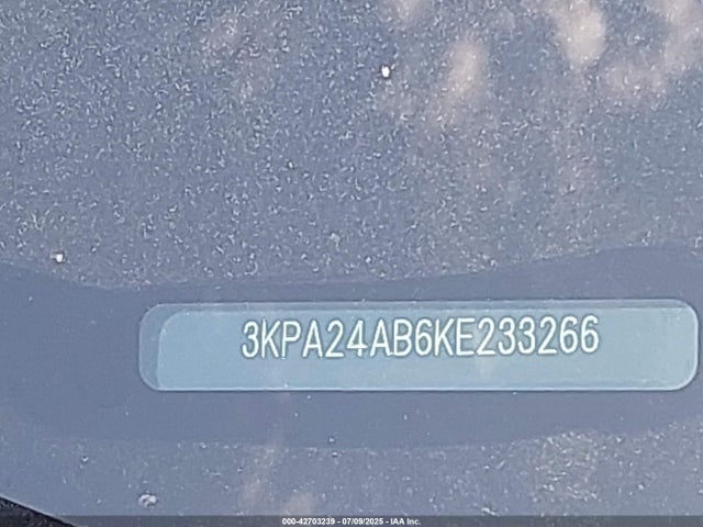 3KPA24AB6KE233266 KIA gdi gamma