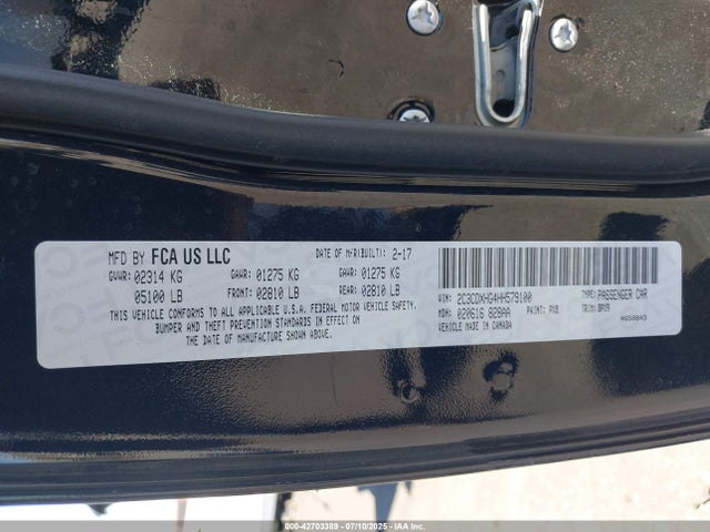 2C3CDXHG4HH579100 Dodge 2017