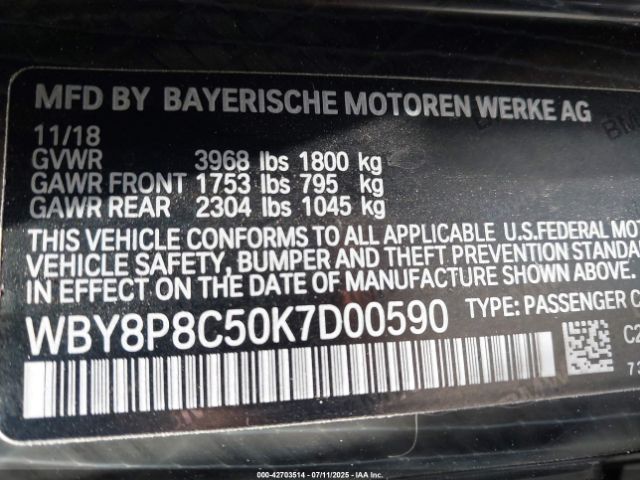 2019 BMW I3S WBY8P8C50K7D00590 Photo 8