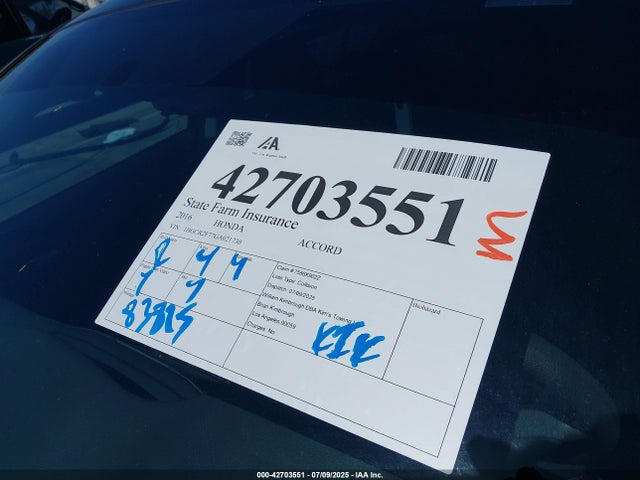 1HGCR2F77GA021730 Honda k24w1