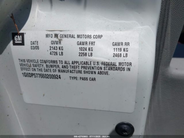 2006 CADILLAC CTS 1G6DP577660200924 Photo 8