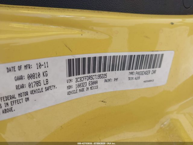 2012 FIAT 500C 3C3CFFDR5CT195225 Photo 8