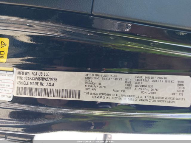 2024 JEEP WRANGLER 4XE 1C4RJXP66RW270285 Photo 8