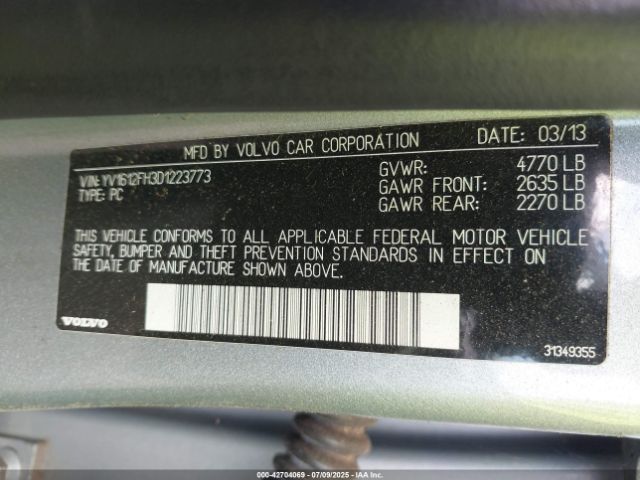 2013 VOLVO S60 YV1612FH3D1223773 Photo 8