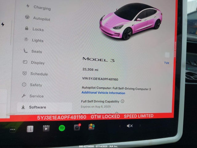 2023 TESLA MODEL 3 5YJ3E1EA0PF481160 Photo 6