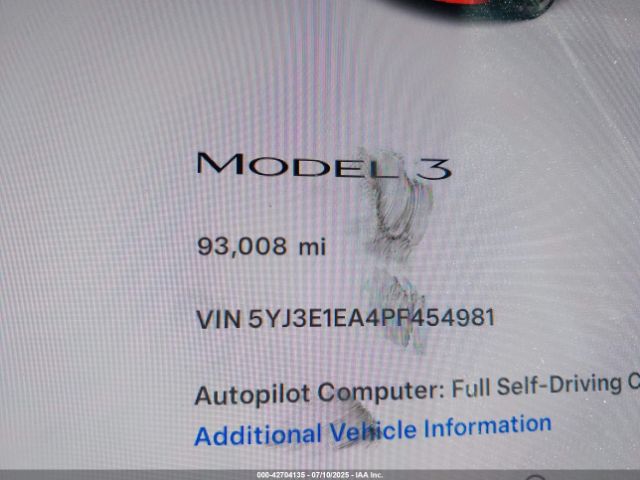 2023 TESLA MODEL 3 5YJ3E1EA4PF454981 Photo 6