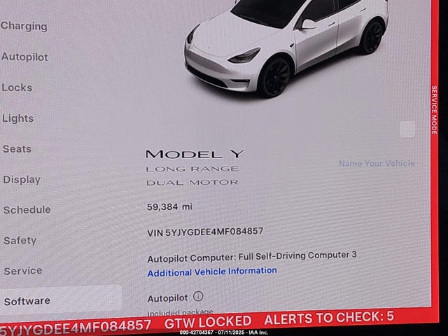 2021 TESLA MODEL Y 5YJYGDEE4MF084857 Photo 6