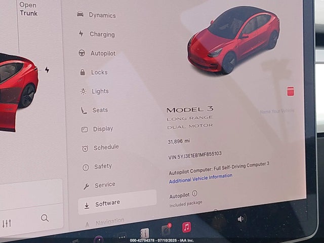 2021 TESLA MODEL 3 5YJ3E1EB1MF855103 Photo 6