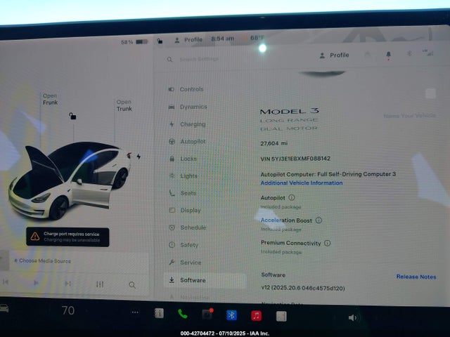 2021 TESLA MODEL 3 5YJ3E1EBXMF088142 Photo 6