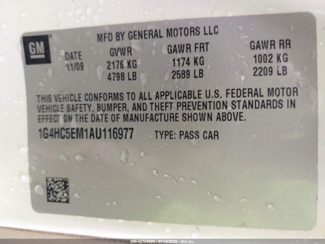 2010 BUICK LUCERNE 1G4HC5EM1AU116977 Photo 8