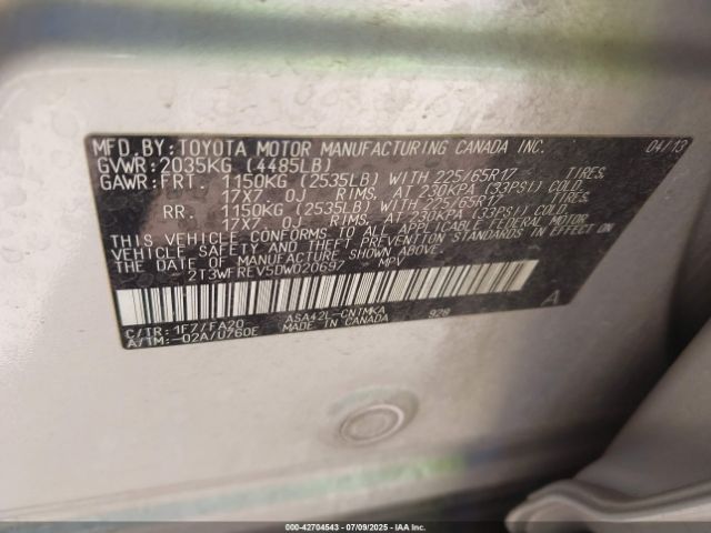 2013 TOYOTA RAV4 2T3WFREV5DW020697 Photo 8