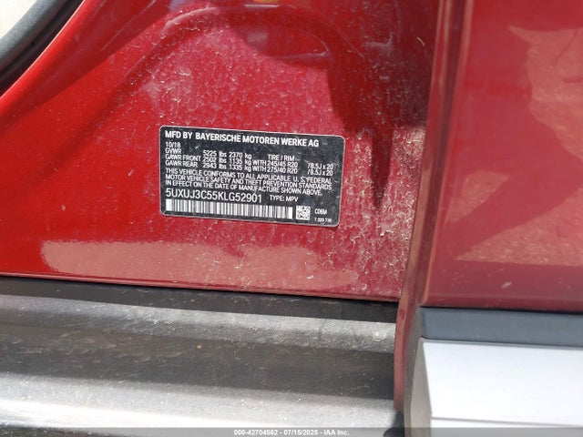 5UXUJ3C55KLG52901 BMW X4