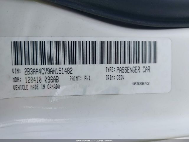 2010 DODGE CHARGER 2B3AA4CV9AH151482 Photo 8