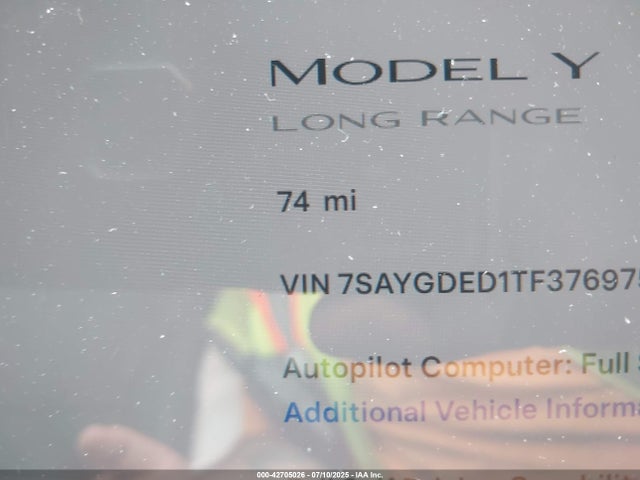 2026 TESLA MODEL Y 7SAYGDED1TF376975 Photo 6