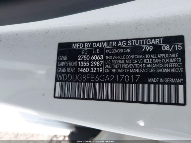 2016 MERCEDES-BENZ S 550 WDDUG8FB6GA217017 Photo 8
