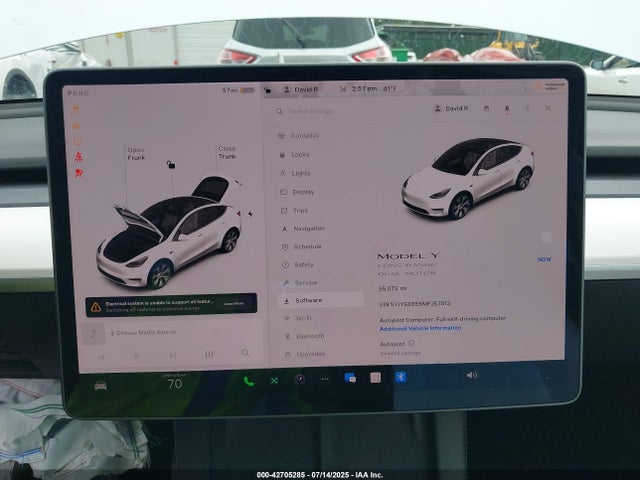 2021 TESLA MODEL Y 5YJYGDEE6MF257813 Photo 6