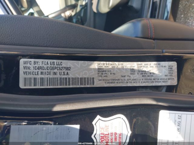 2023 DODGE DURANGO 1C4RDJDG6PC627982 Photo 8
