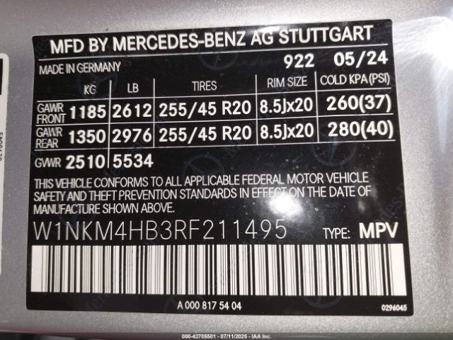2024 MERCEDES-BENZ GLC 300 W1NKM4HB3RF211495 Photo 8