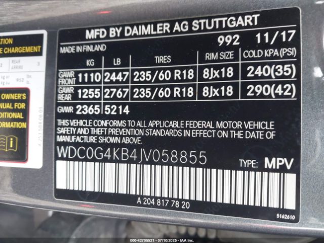 2018 MERCEDES-BENZ GLC 300 WDC0G4KB4JV058855 Photo 8