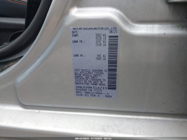 1N4BL4CV0RN314235 Nissan 2024