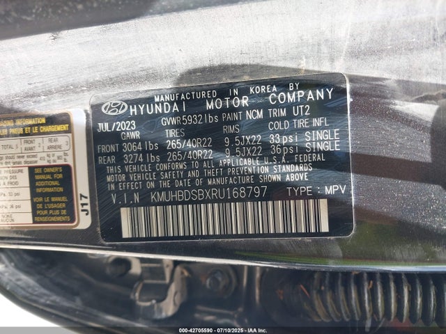 KMUHBDSBXRU168797 Genesis t-gdi theta iii