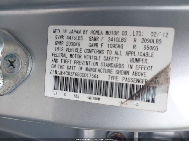 2012 ACURA TSX JH4CU2F65CC017564 Photo 8
