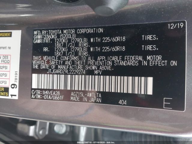 2020 LEXUS NX 300 JTJGARDZ9L2229274 Photo 8