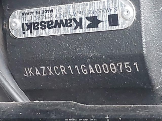 2016 KAWASAKI ZX1000 JKAZXCR11GA000751 Photo 9