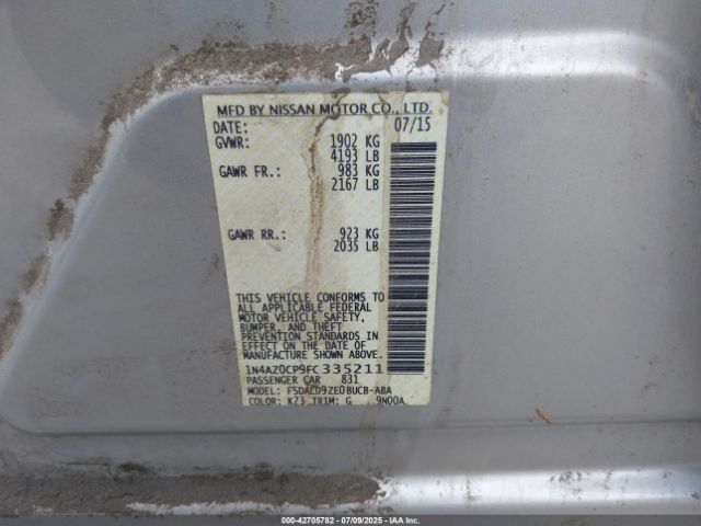 2015 NISSAN LEAF 1N4AZ0CP9FC335211 Photo 8