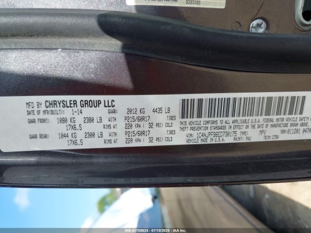 2014 JEEP PATRIOT 1C4NJPFB6ED730175 Photo 8
