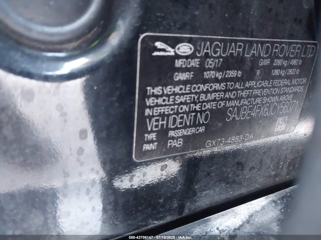 Jaguar aj20p 2018 SAJBE4FX6JCY56071 Image 9