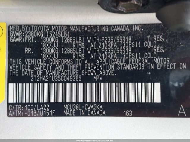 2005 LEXUS RX 330 2T2HA31U35C049365 Photo 8