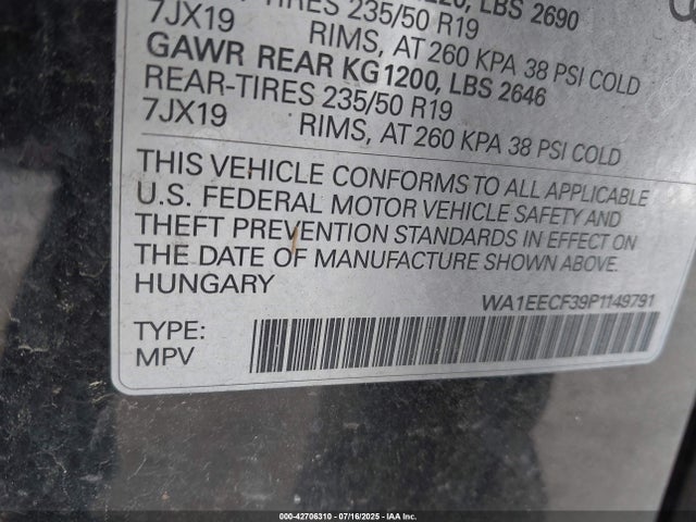 2023 AUDI Q3 WA1EECF39P1149791 Photo 8