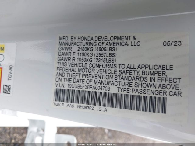 2023 ACURA TLX 19UUB5F38PA004703 Photo 8